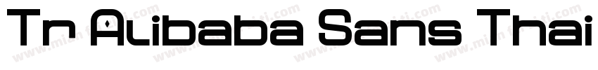Tr Alibaba Sans Thai Bold字体转换